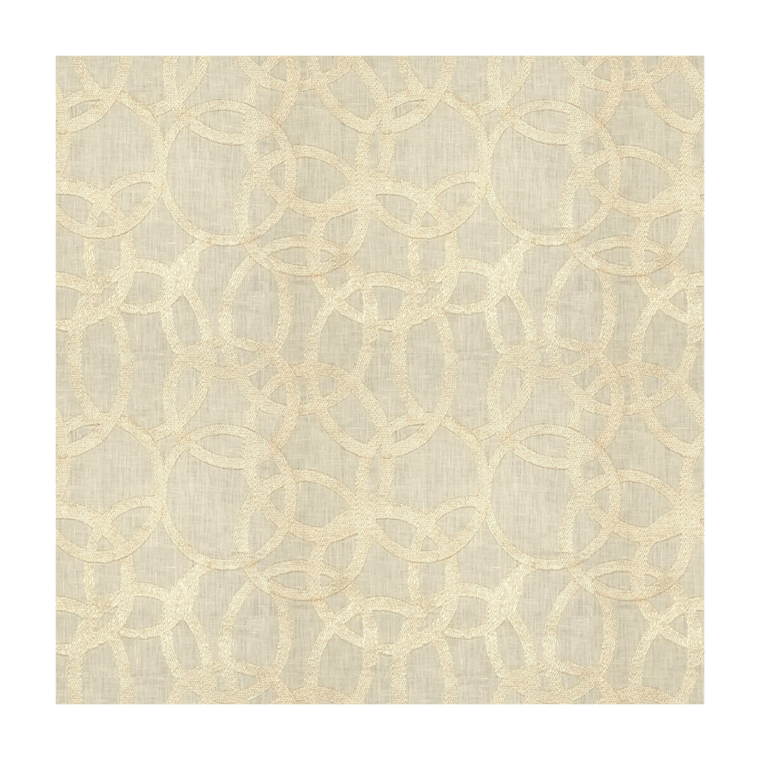 Keep Shining fabric in white gold color - pattern 3971.1.0 - by Kravet Couture in the Modern Luxe collection