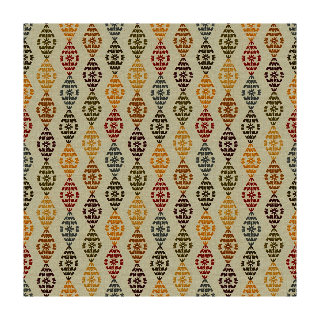 Soojini Knots fabric in harvest color - pattern 4012.416.0 - by Kravet Design in the Museum Of New Mexico collection