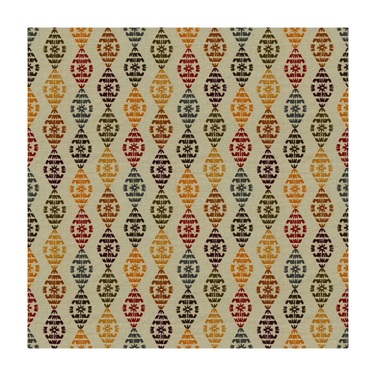 Soojini Knots fabric in harvest color - pattern 4012.416.0 - by Kravet Design in the Museum Of New Mexico collection