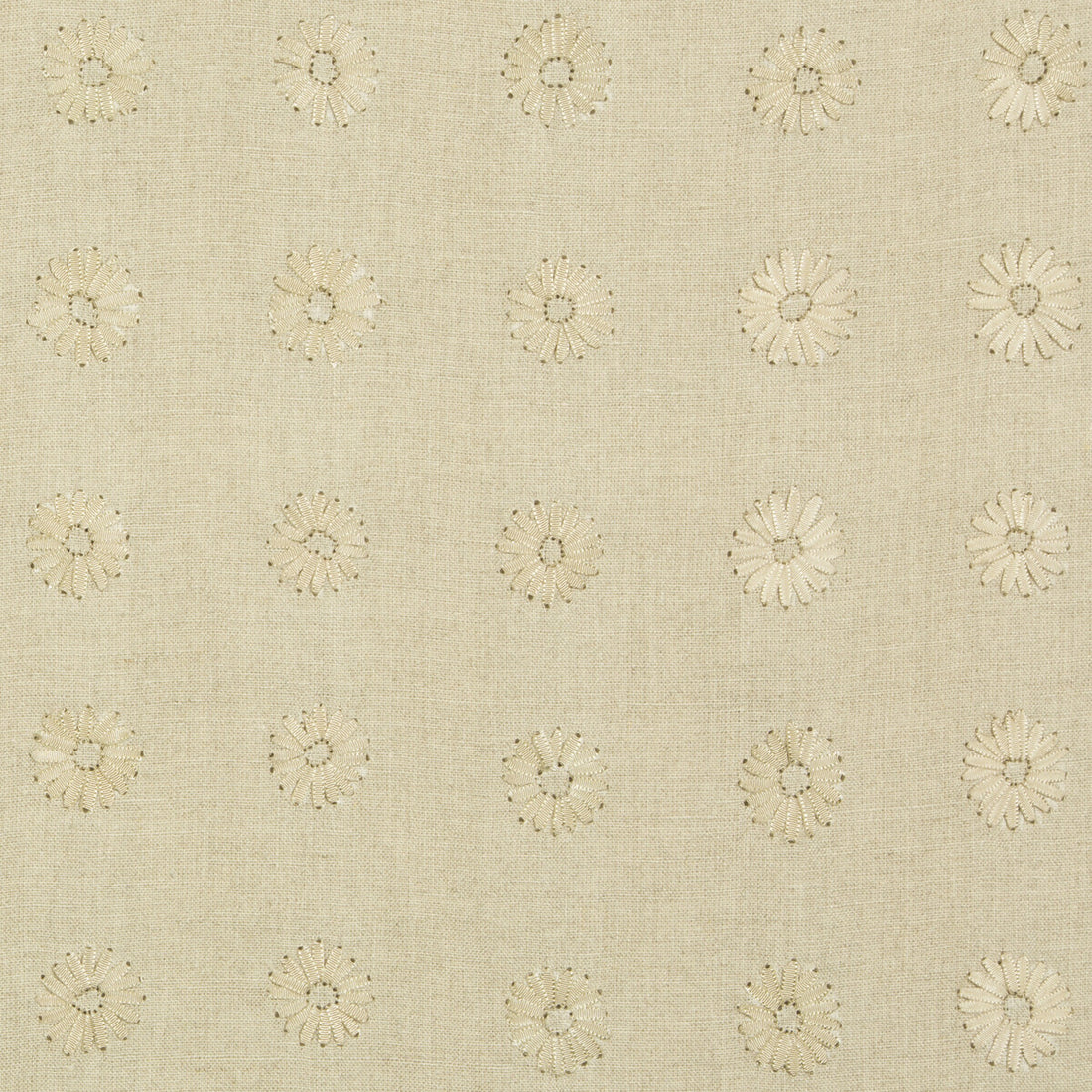 Daisy fabric in linen color - pattern 4077.16.0 - by Kravet Couture in the Calvin Klein Home collection