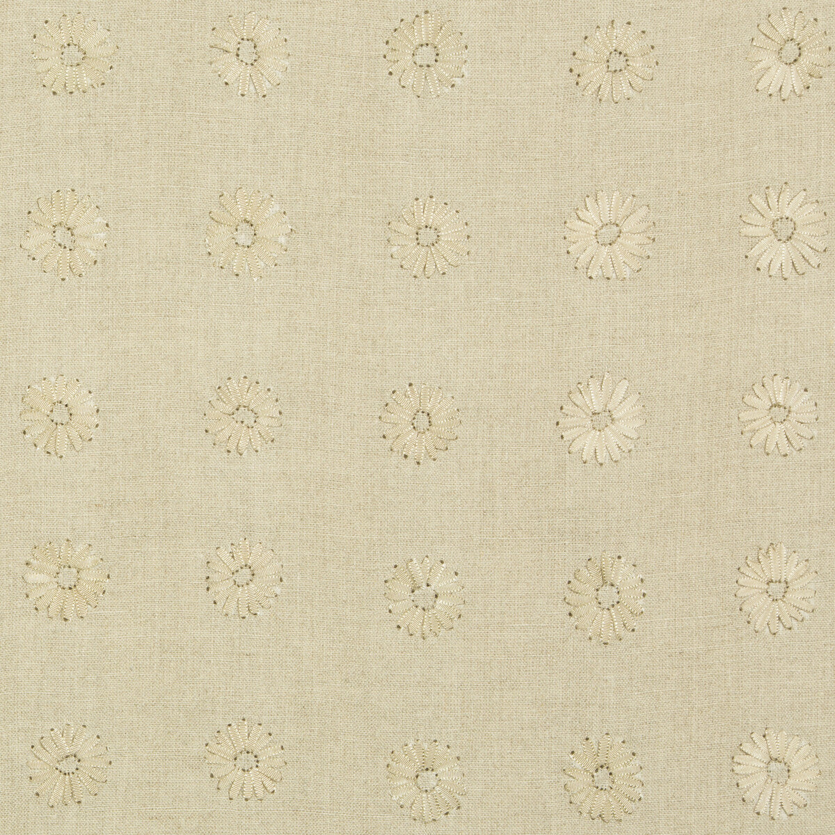 Daisy fabric in linen color - pattern 4077.16.0 - by Kravet Couture in the Calvin Klein Home collection
