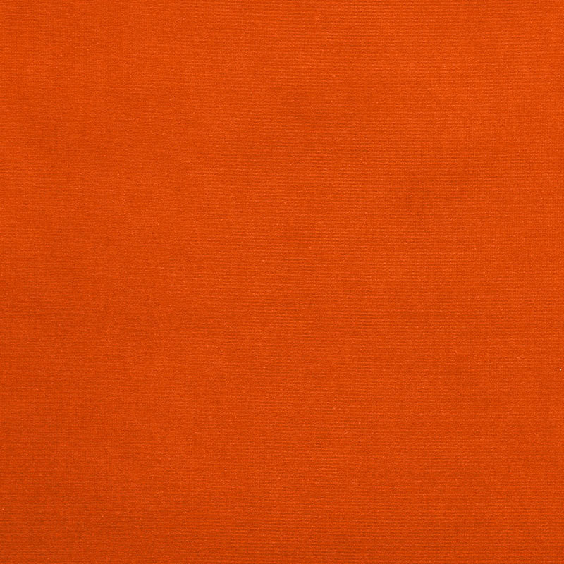 Gainsborough Velvet fabric in pumpkin color - pattern number 42850 - by Schumacher in the Perfect Basics: Velvet collection