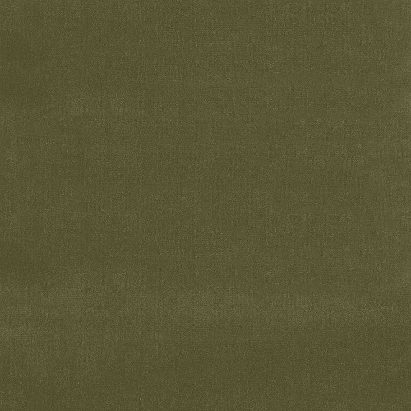 Gainsborough Velvet fabric in dark olive color - pattern number 42867 - by Schumacher in the Perfect Basics: Velvet collection
