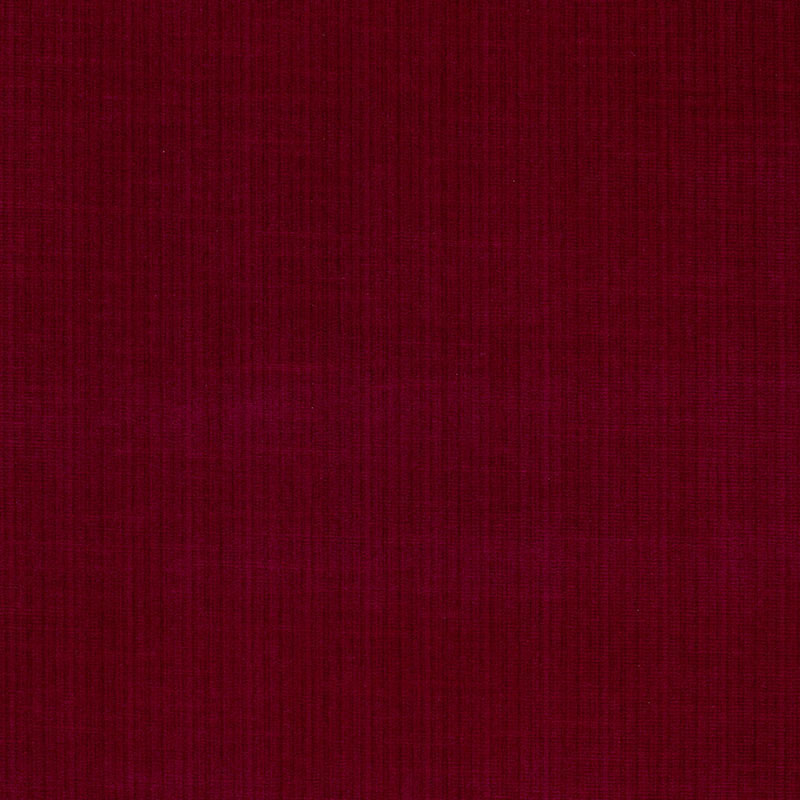 Antique Strie Velvet fabric in red color - pattern number 43049 - by Schumacher in the Perfect Basics: Velvet collection