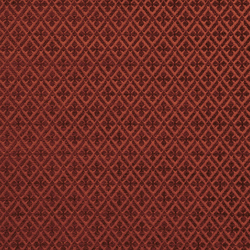Whittington Chenille fabric in poppy color - pattern number 43451 - by Schumacher in the Chroma collection