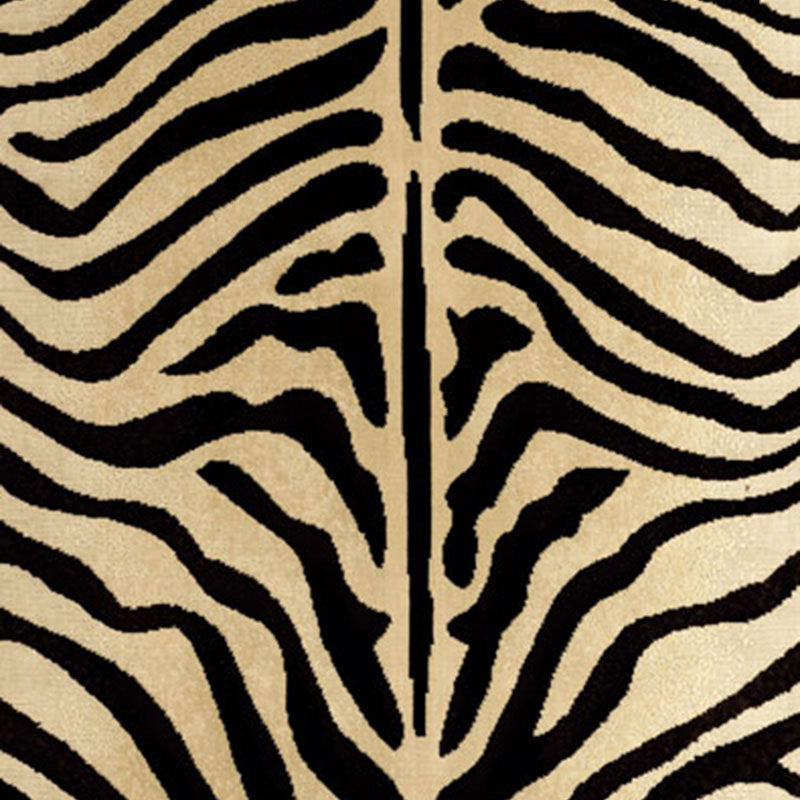 Ze Bre Epingle fabric in black ecru color - pattern number 43491 - by Schumacher in the Animal Prints & Wovens collection