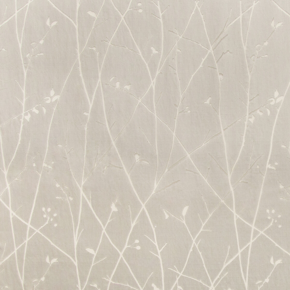 Ramus fabric in silver color - pattern 4463.11.0 - by Kravet Couture in the Sue Firestone Malibu collection
