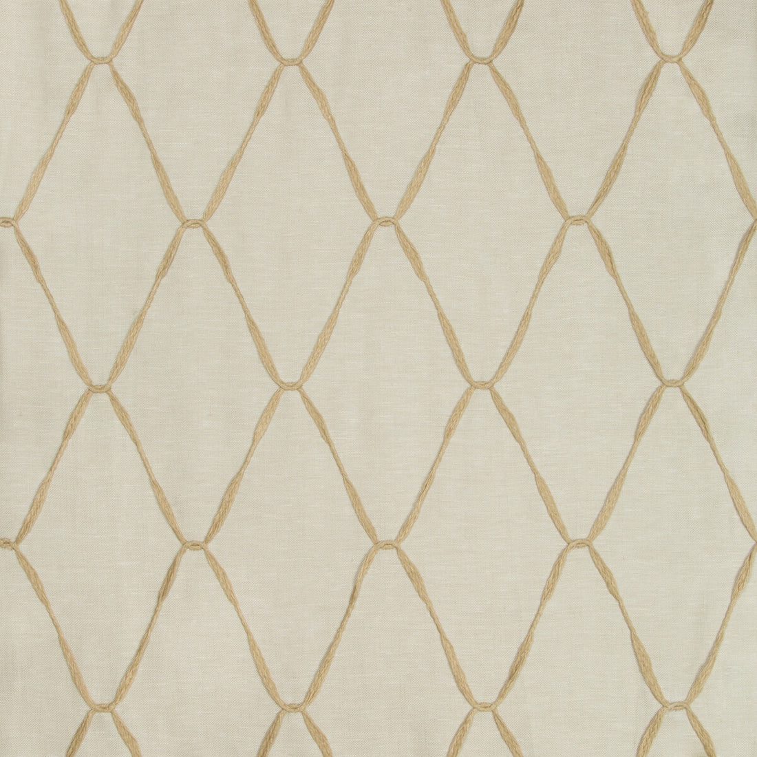 Looped Ribbons fabric in linen color - pattern 4476.16.0 - by Kravet Couture in the Sue Firestone Malibu collection