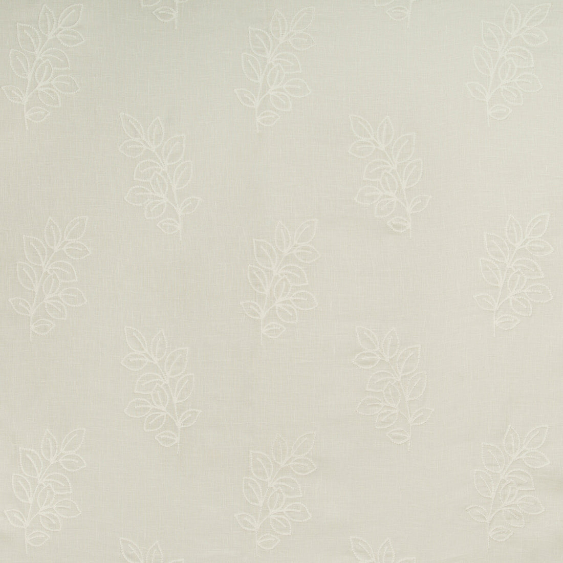 Leafstich fabric in ivory color - pattern 4634.1.0 - by Kravet Basics in the Bermuda collection