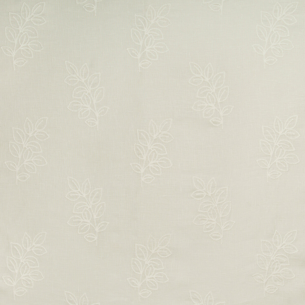Leafstich fabric in ivory color - pattern 4634.1.0 - by Kravet Basics in the Bermuda collection