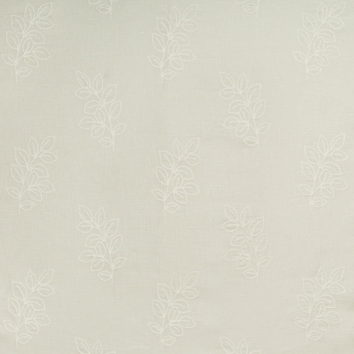 Leafstich fabric in ivory color - pattern 4634.1.0 - by Kravet Basics in the Bermuda collection