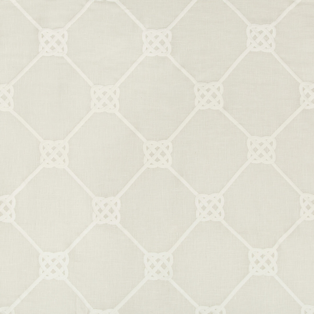 Knot Sheer fabric in ivory color - pattern 4635.1.0 - by Kravet Basics in the Bermuda collection
