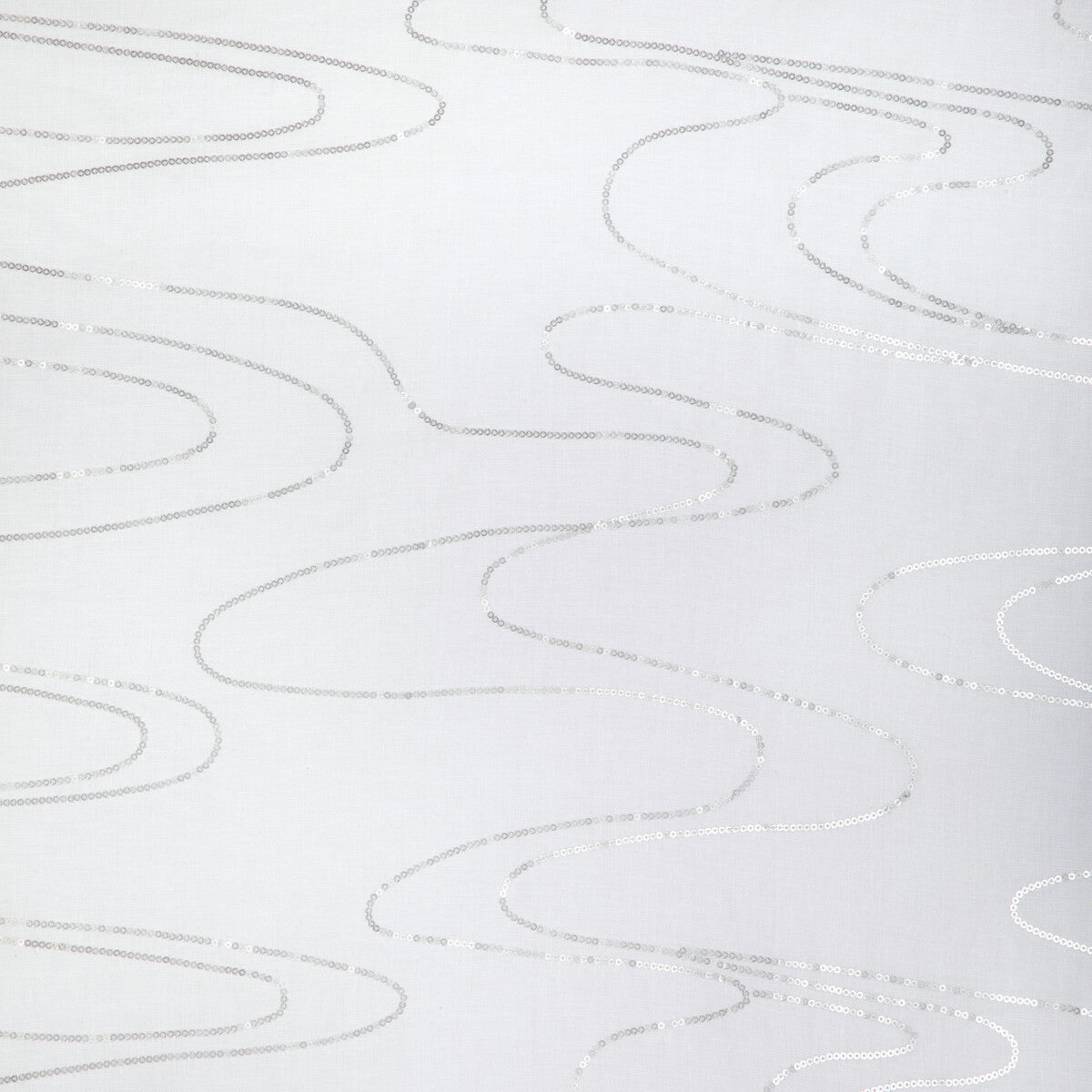 Undulating Wave fabric in silver color - pattern 4999.1101.0 - by Kravet Design in the Candice Olson collection
