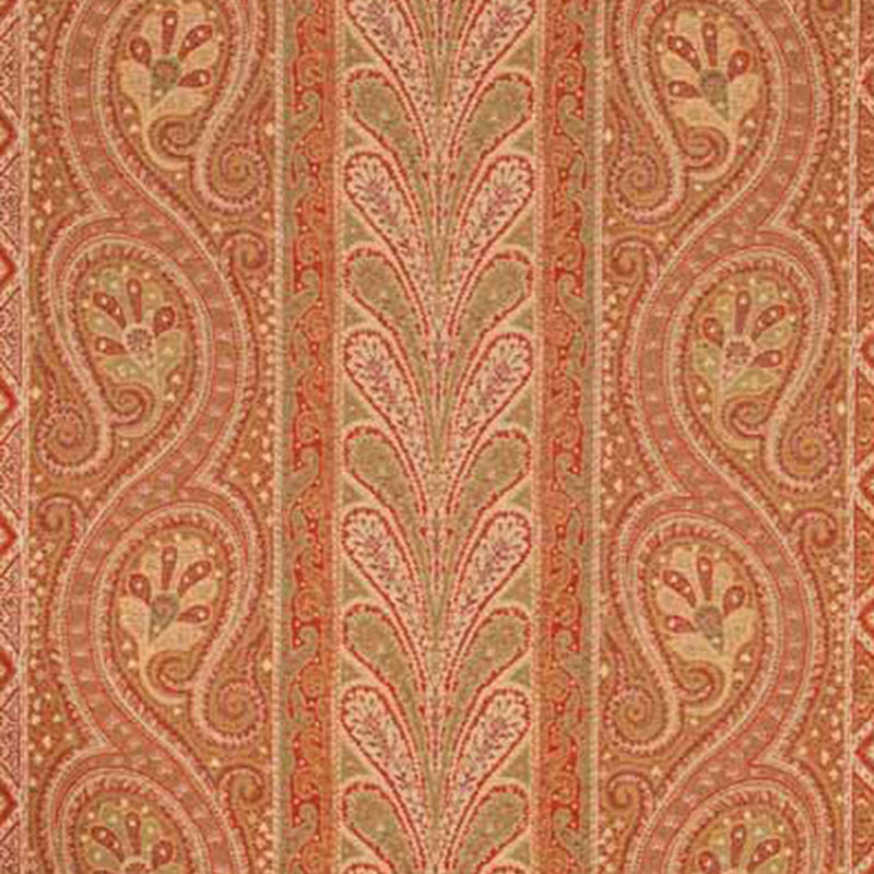 Chatelaine Paisley fabric in red moss color - pattern number 50771 - by Schumacher in the Le Max collection