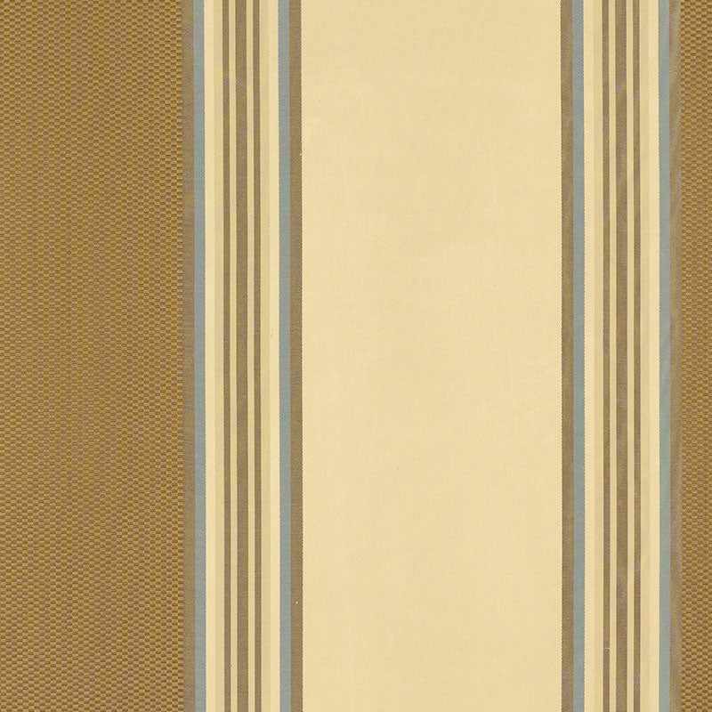 Ava Silk Stripe fabric in mocha color - pattern number 52370 - by Schumacher in the Chroma collection