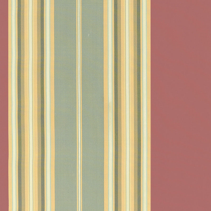 Vivien Silk Stripe fabric in rouge color - pattern number 54131 - by Schumacher in the Chroma collection
