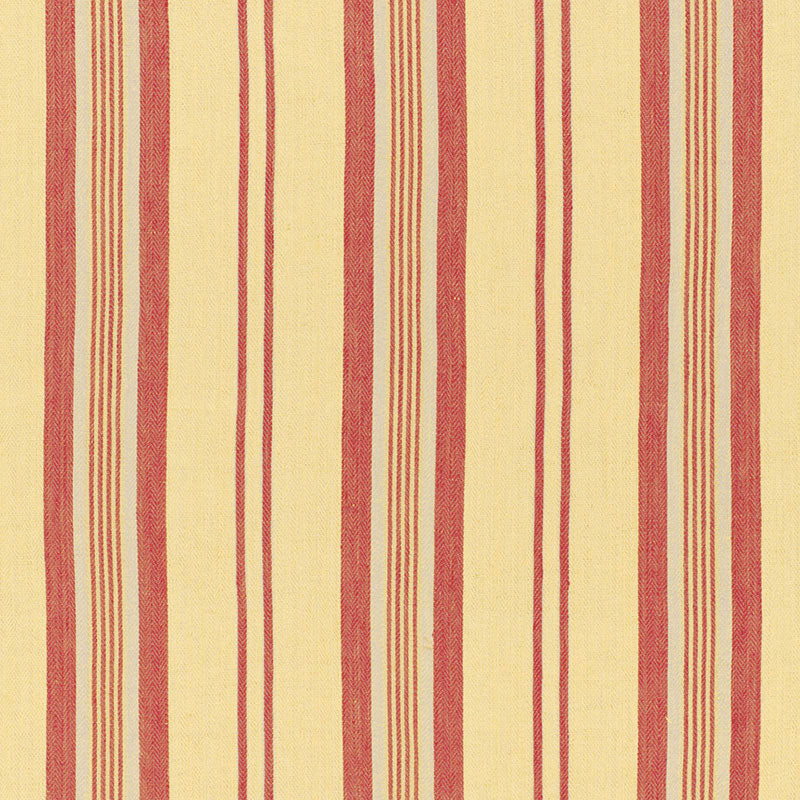 Sagaponic Linen Stripe fabric in berry color - pattern number 54153 - by Schumacher in the Chroma collection