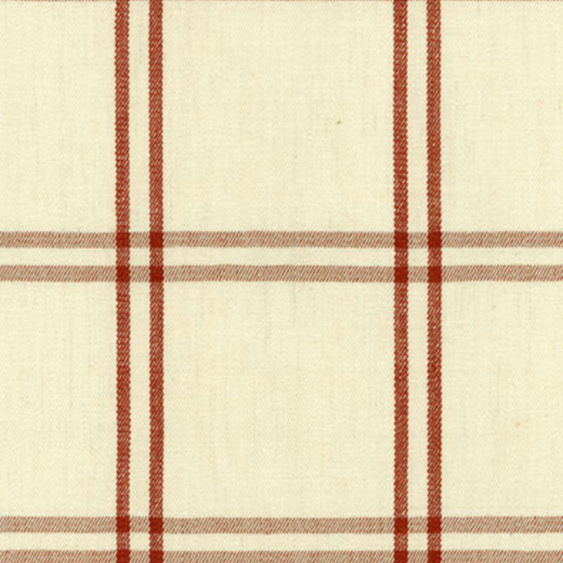 Luberon Plaid fabric in bittersweet color - pattern number 55712 - by Schumacher in the Matthew Patrick Smyth collection