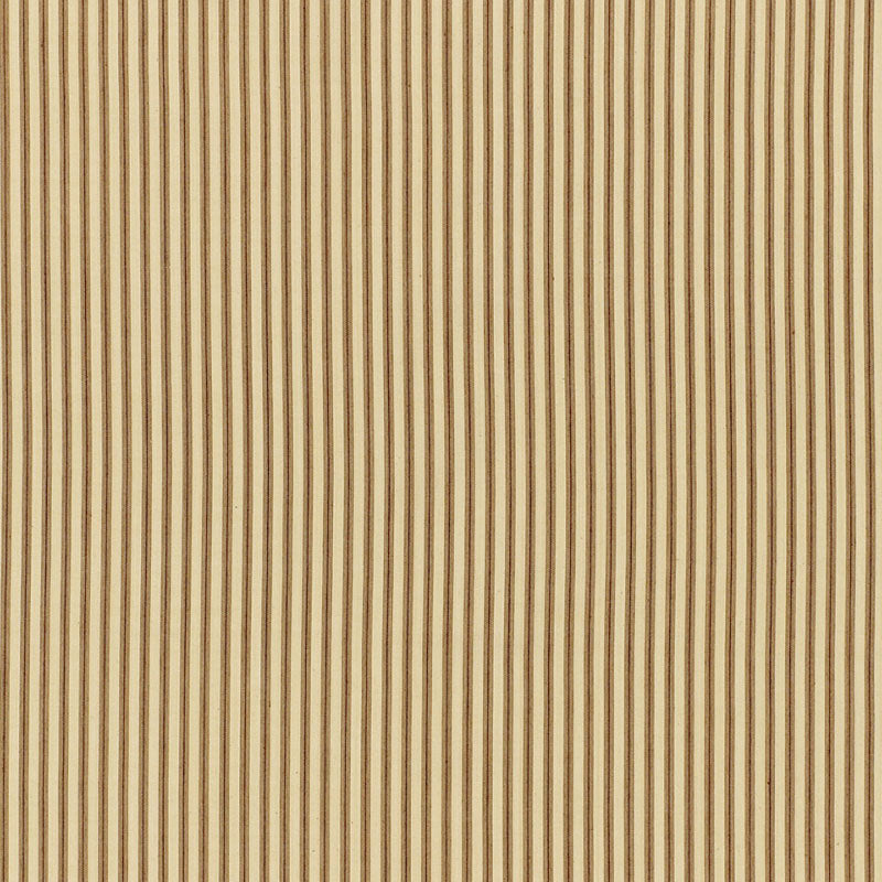 Wellfleet Ticking Stripe fabric in driftwood color - pattern number 60078 - by Schumacher in the Sea Island Stripe collection