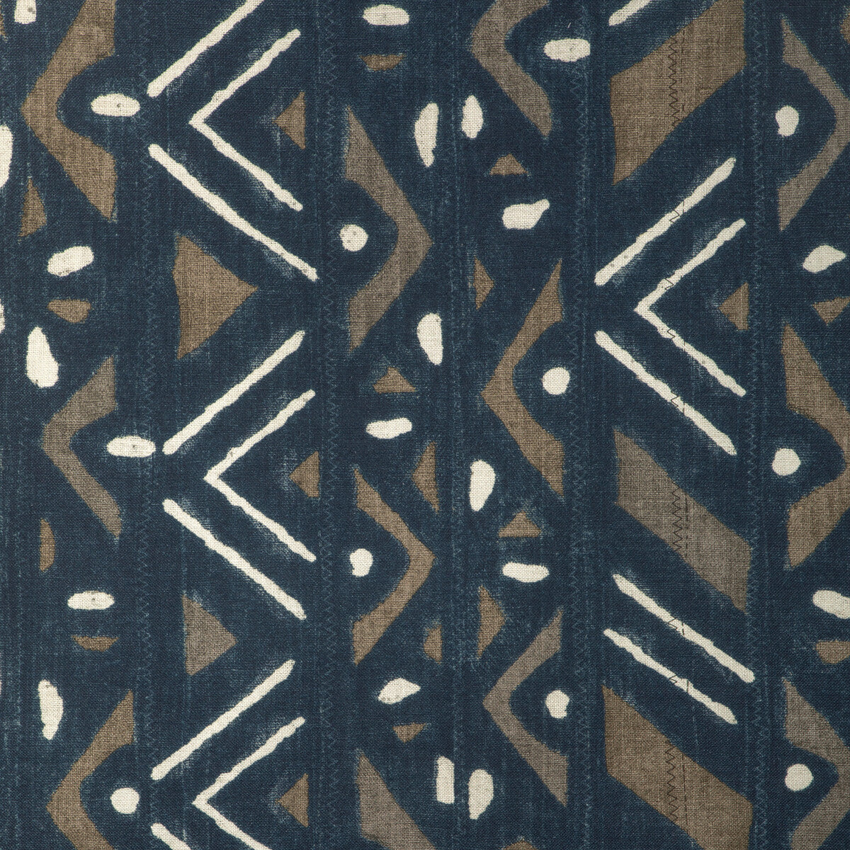 Bogolan fabric in indigo color - pattern number 6024110.5.0 - by Donghia in the Zuri collection