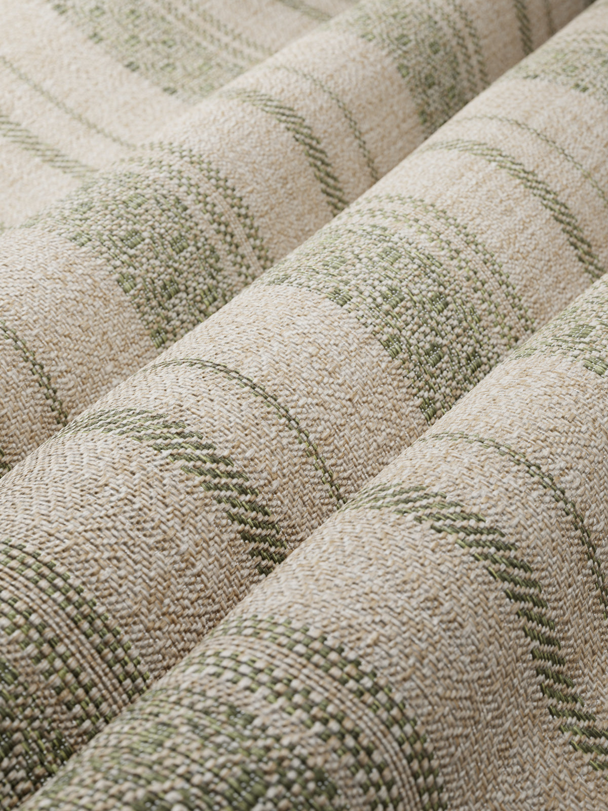 Wayward Stripe fabric in Olive color - pattern number 6026104.316.0 - by Donghia in the Scirocco Performance Indoor Outdoor collection