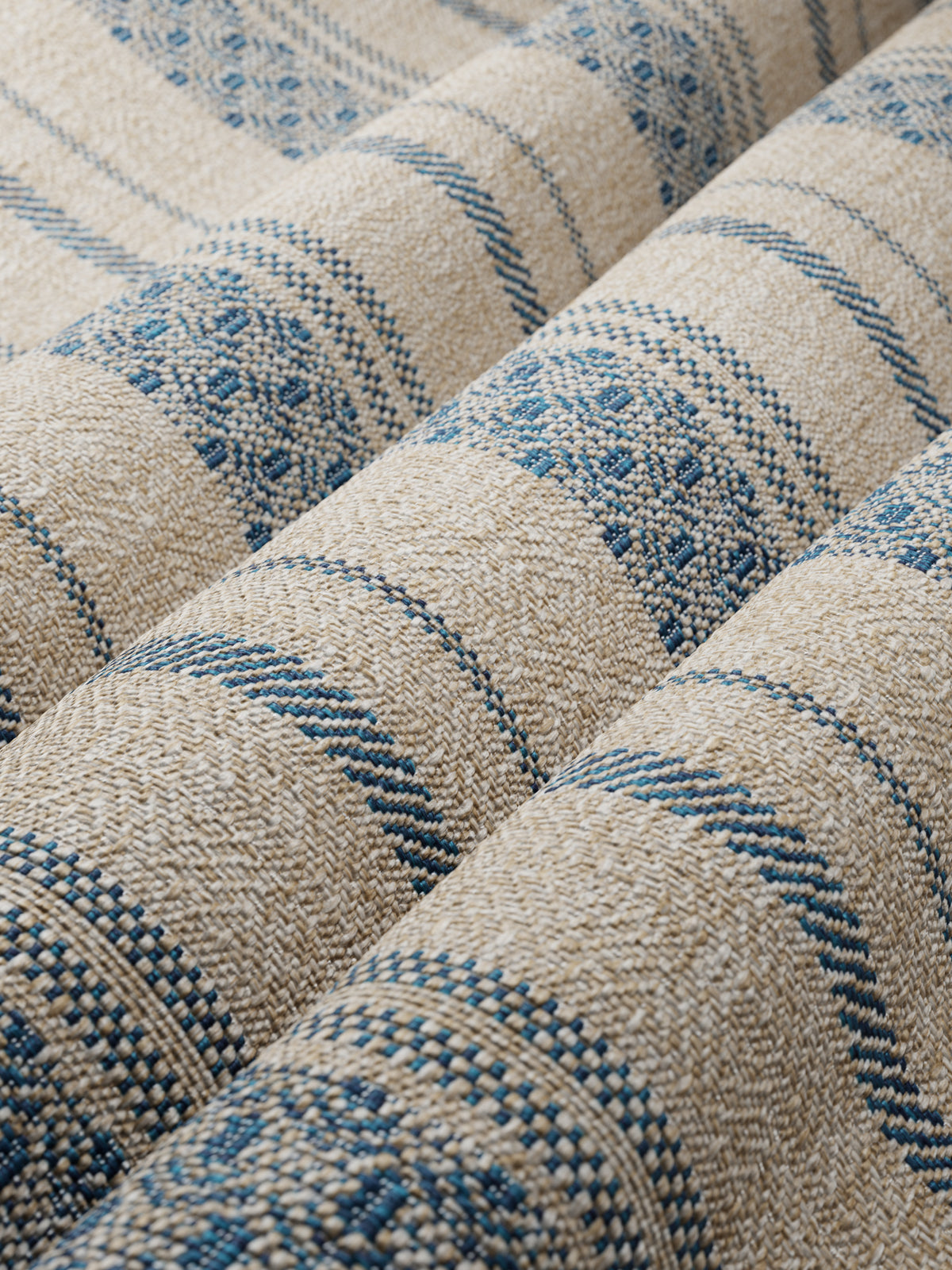 Wayward Stripe fabric in Aegean color - pattern number 6026104.516.0 - by Donghia in the Scirocco Performance Indoor Outdoor collection