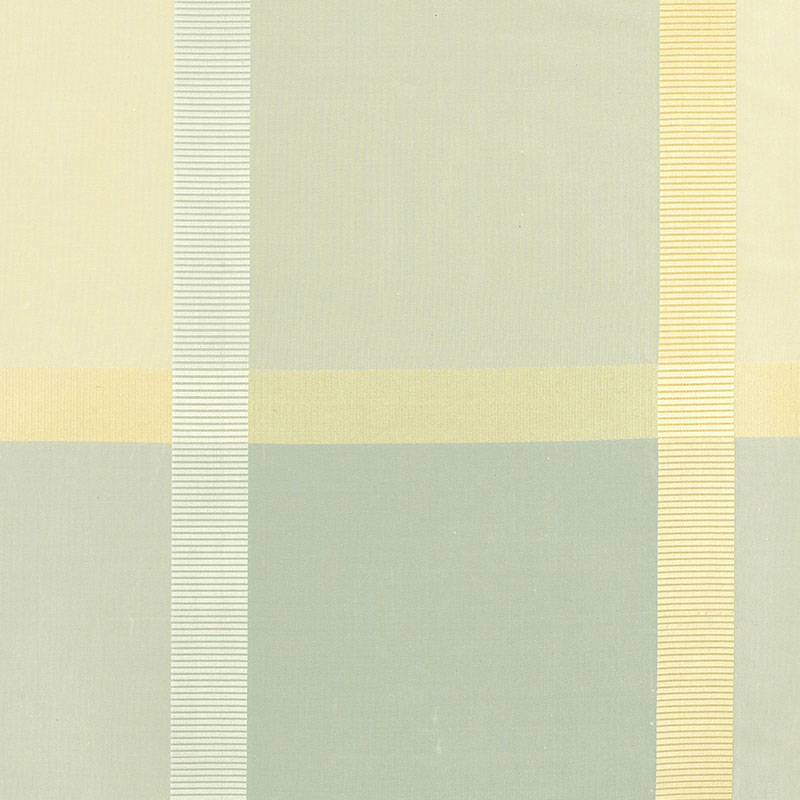 Surat Silk Plaid fabric in robins egg color - pattern number 61132 - by Schumacher in the Country Chic collection