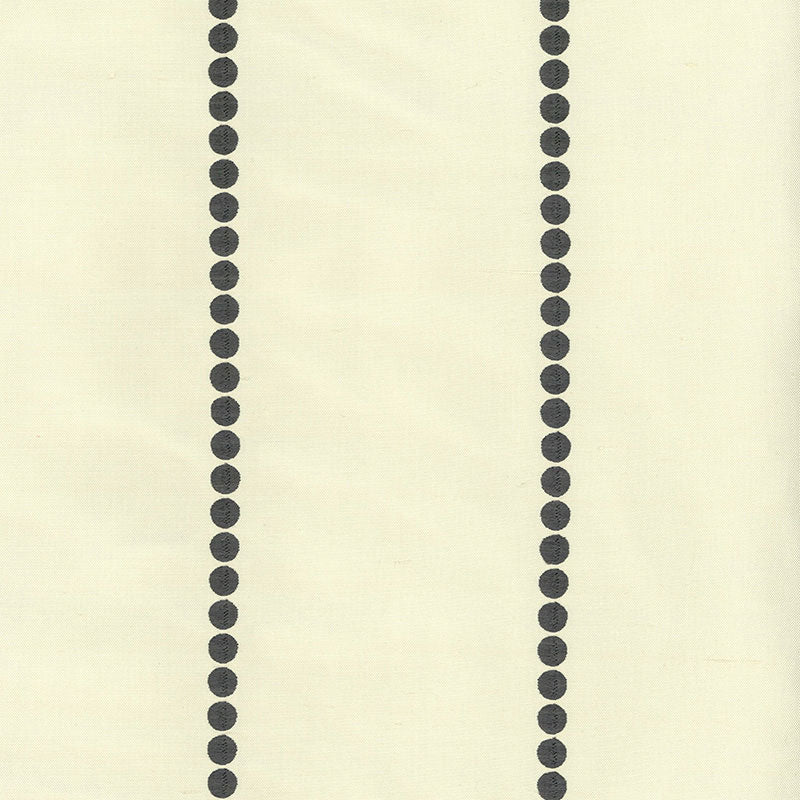 Gabrielle Embroidery fabric in graphite color - pattern number 62203 - by Schumacher in the Matthew Patrick Smyth collection
