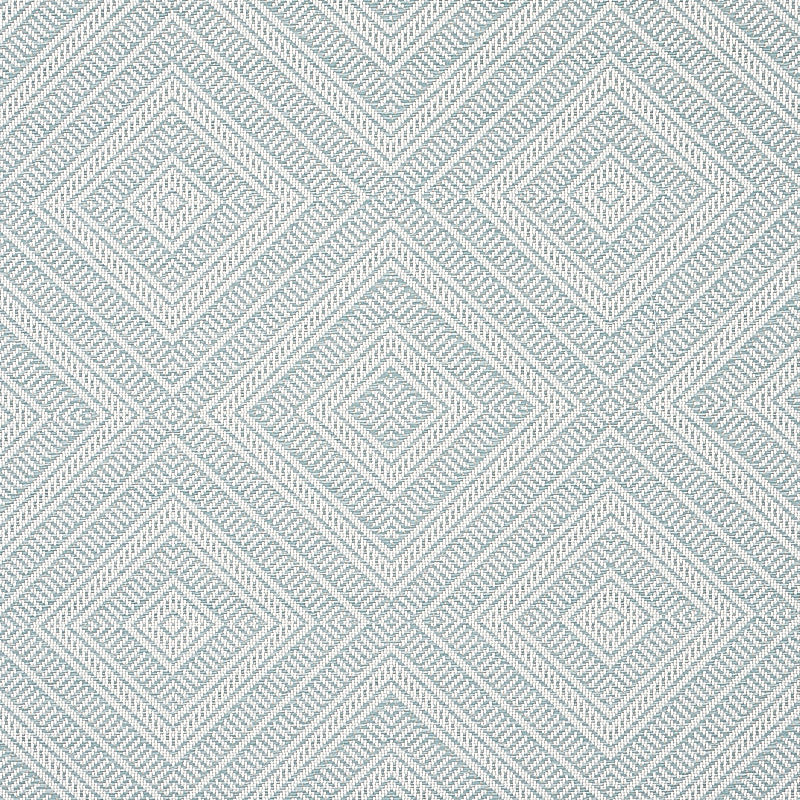 Tortola Indoor Outdoor fabric in aqua color - pattern number 62846 - by Schumacher in the The Good Life Indoor/Outdoor collection