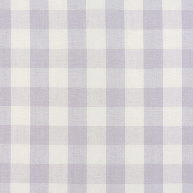 Camden Cotton Check fabric in lilac color - pattern number 63046 - by Schumacher in the Revisit Of Popular Patterns collection