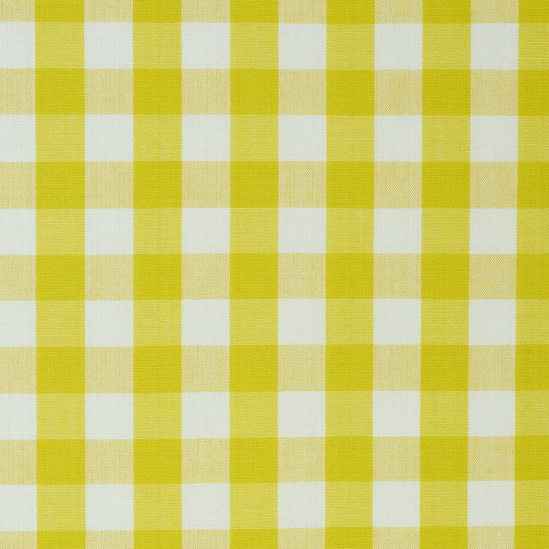 Elton Cotton Check fabric in yellow color - pattern number 63069 - by Schumacher in the Scandinavian Modern collection