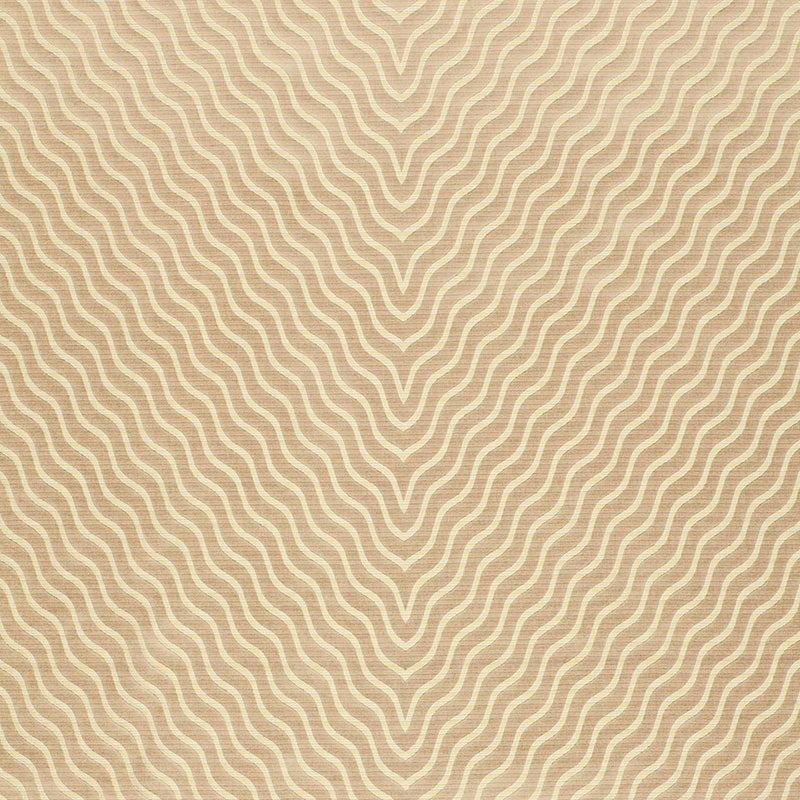 Ripple Effect fabric in champagne color - pattern number 63571 - by Schumacher in the Modern Glamour collection