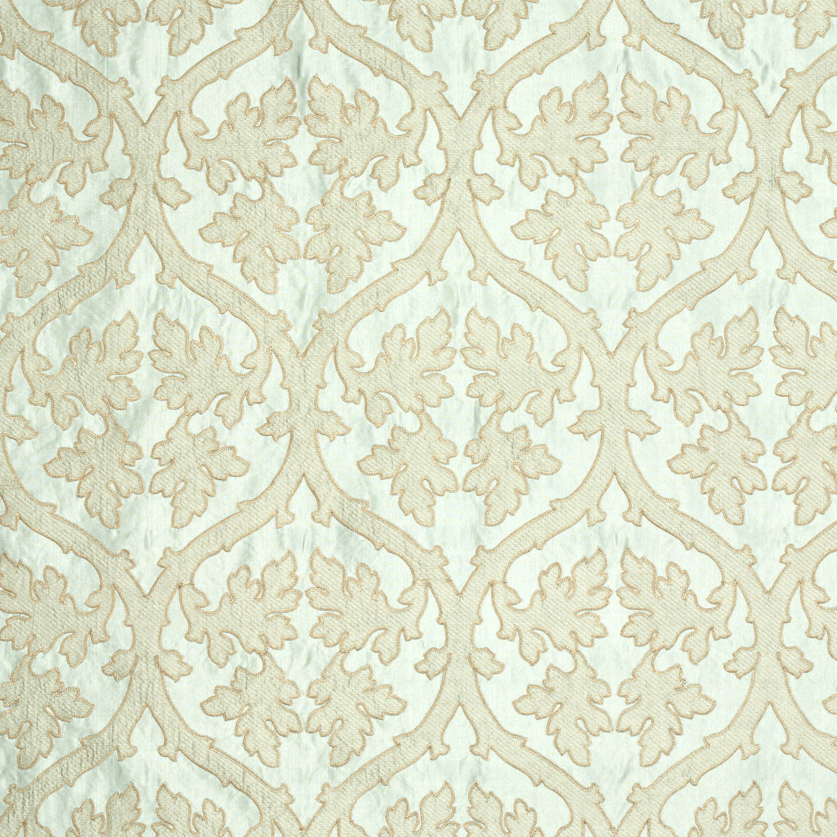 Ravenna Embroidery fabric in mineral color - pattern number 64740 - by Schumacher in the Chroma collection