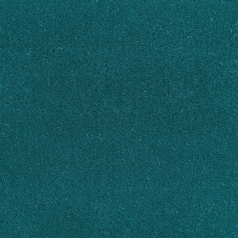 Palermo Mohair Velvet fabric in turquoise color - pattern number 64924 - by Schumacher in the Perfect Basics: Velvet collection
