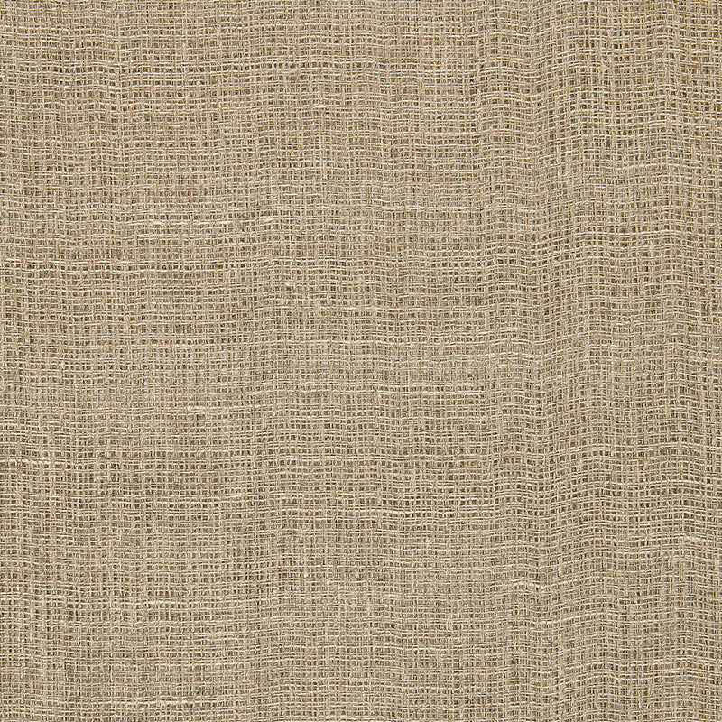 Breton Sheer fabric in greige color - pattern number 64961 - by Schumacher in the Essentials: Sheers & Casements collection
