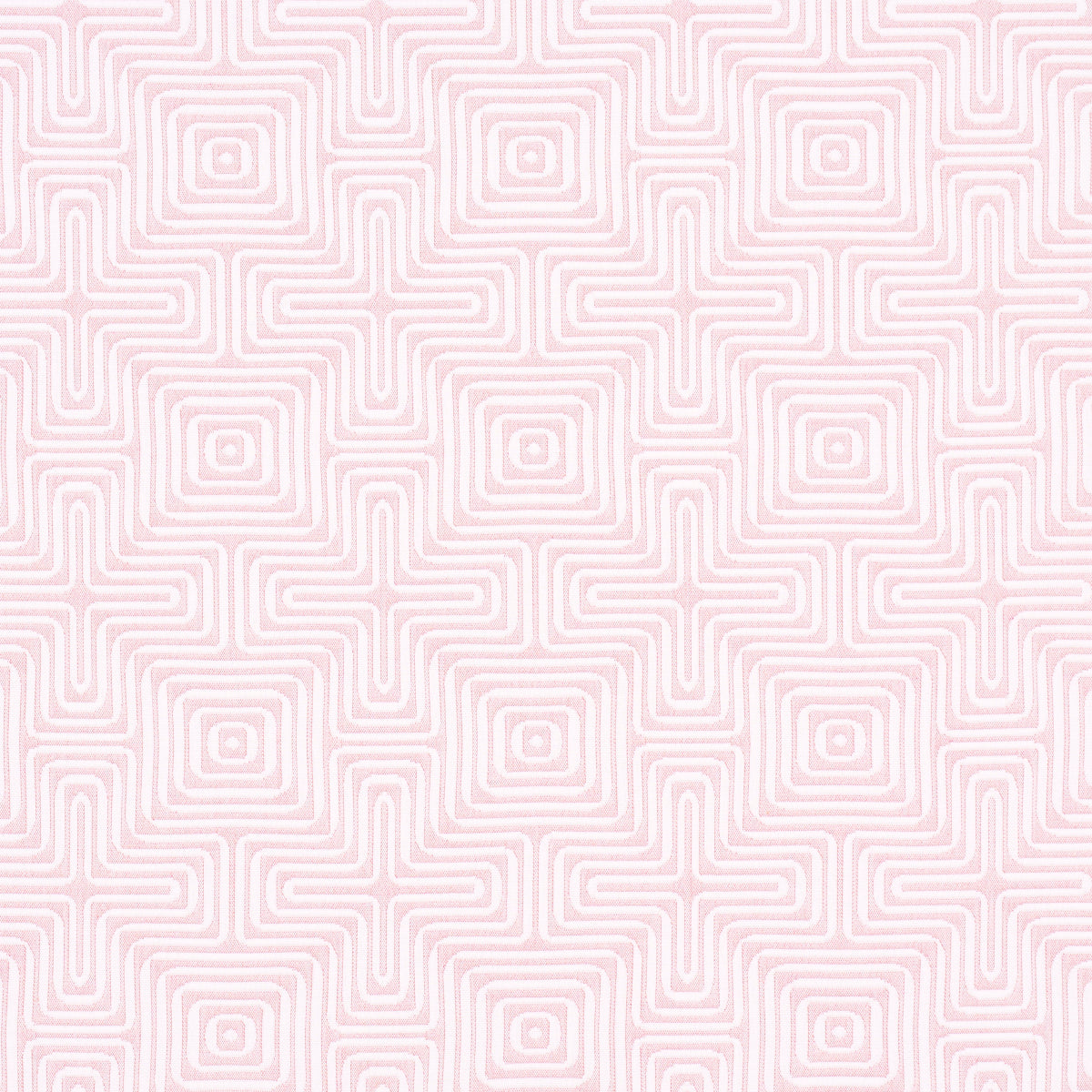 Amazing Maze Indoor Outdoor fabric in blush color - pattern number 65327 - by Schumacher in the Trina Turk collection