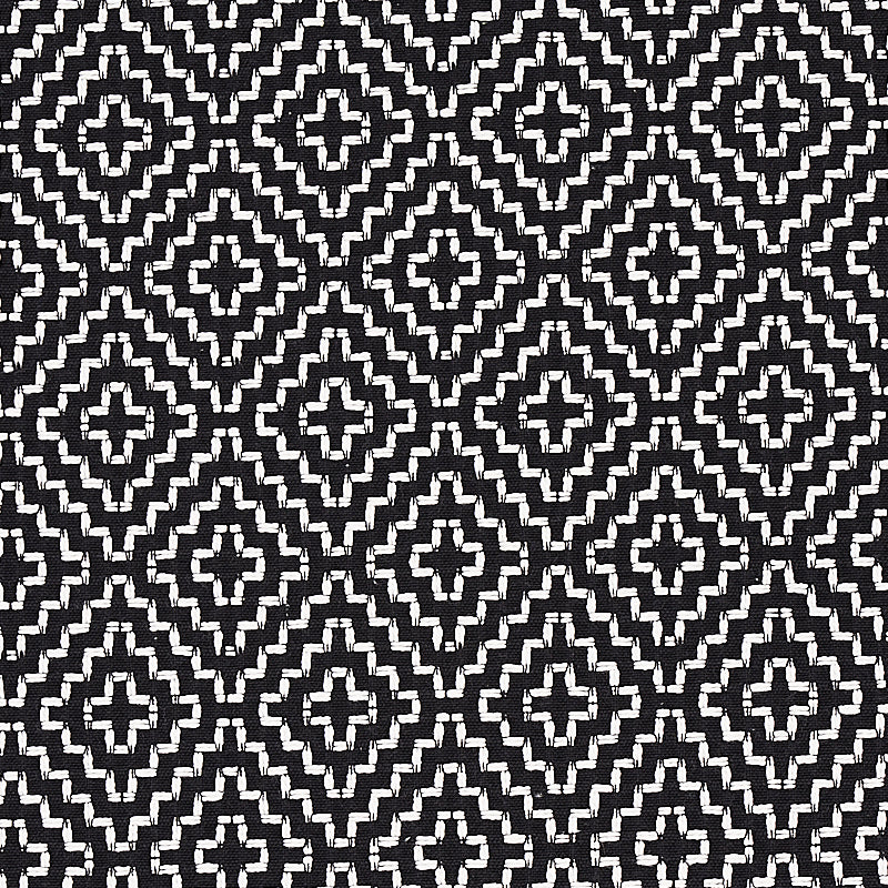 Soho Weave fabric in black color - pattern number 65626 - by Schumacher in the Essentials: Small Scale Upholstery collection