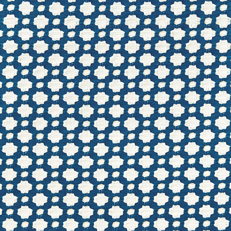 Betwixt fabric in indigo ivory color - pattern number 65681 - by Schumacher in the Chroma collection