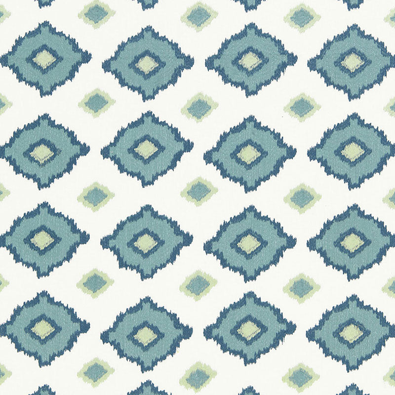 Sikar Embroidery fabric in sky color - pattern number 65782 - by Schumacher in the Martyn Lawrence Bullard collection
