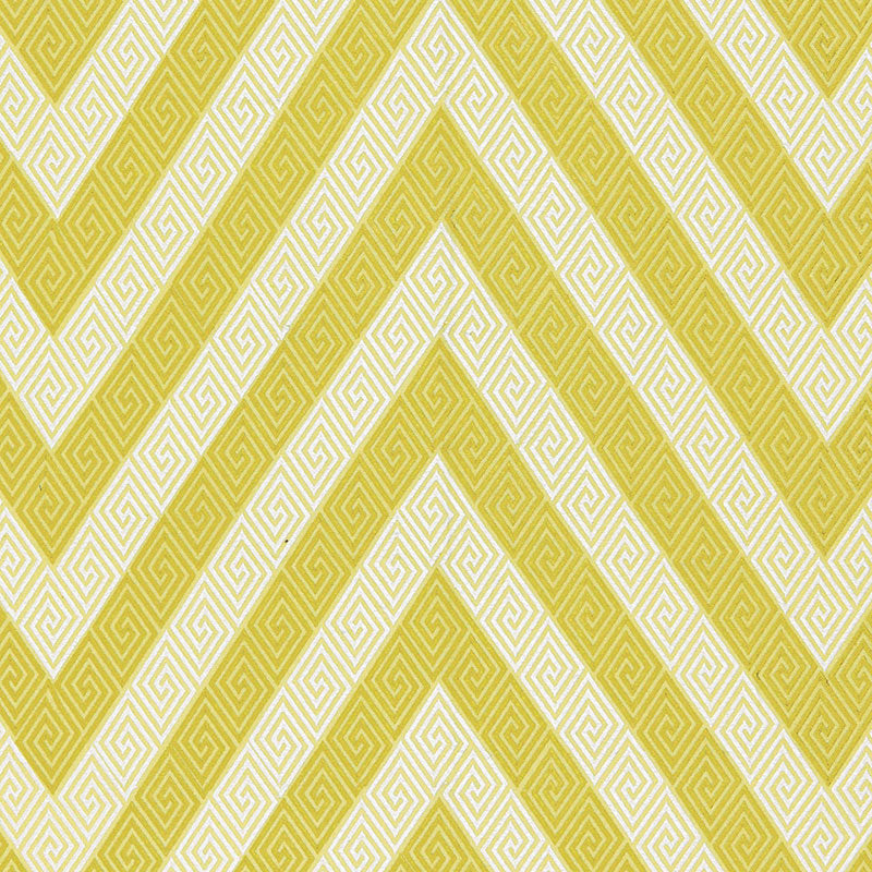 Nebaha Embroidery fabric in citron color - pattern number 65790 - by Schumacher in the Ottoman Chic collection