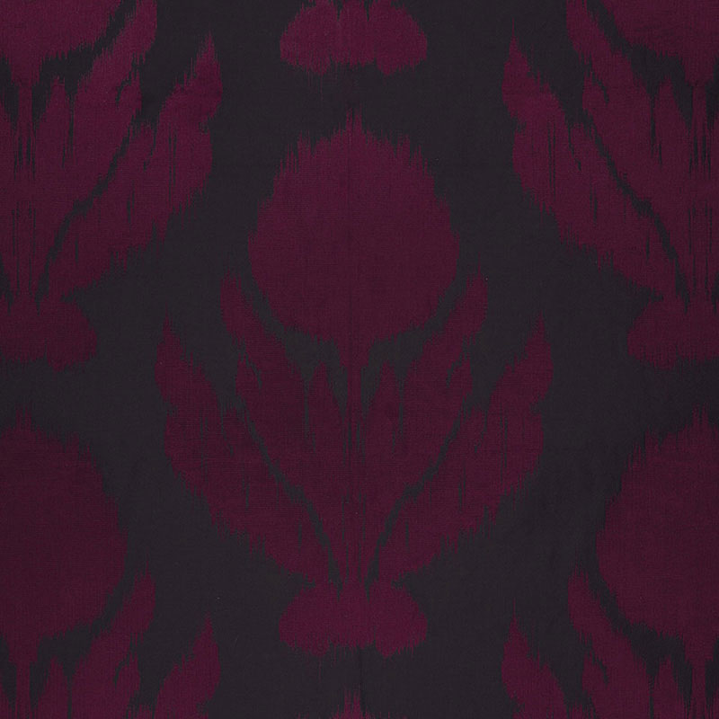 Agra Silk Weave fabric in black plum color - pattern number 65851 - by Schumacher in the Palazzo collection