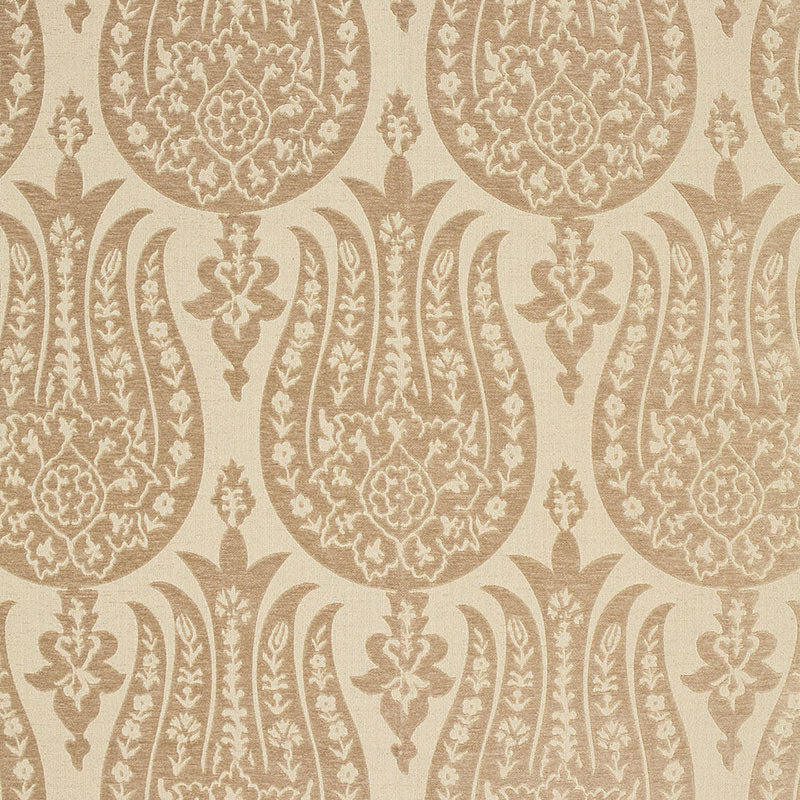 Izmir Chenille fabric in sahara color - pattern number 65863 - by Schumacher in the Chroma collection