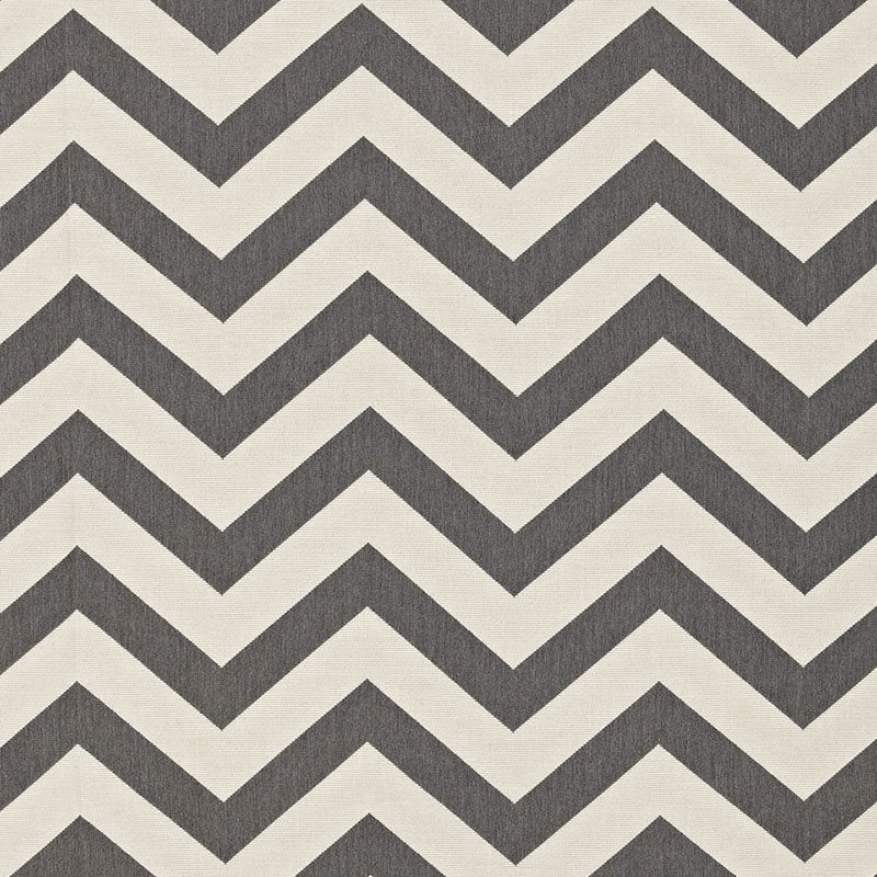 Antibes Chevron fabric in oxford grey color - pattern number 65922 - by Schumacher in the Cote D&