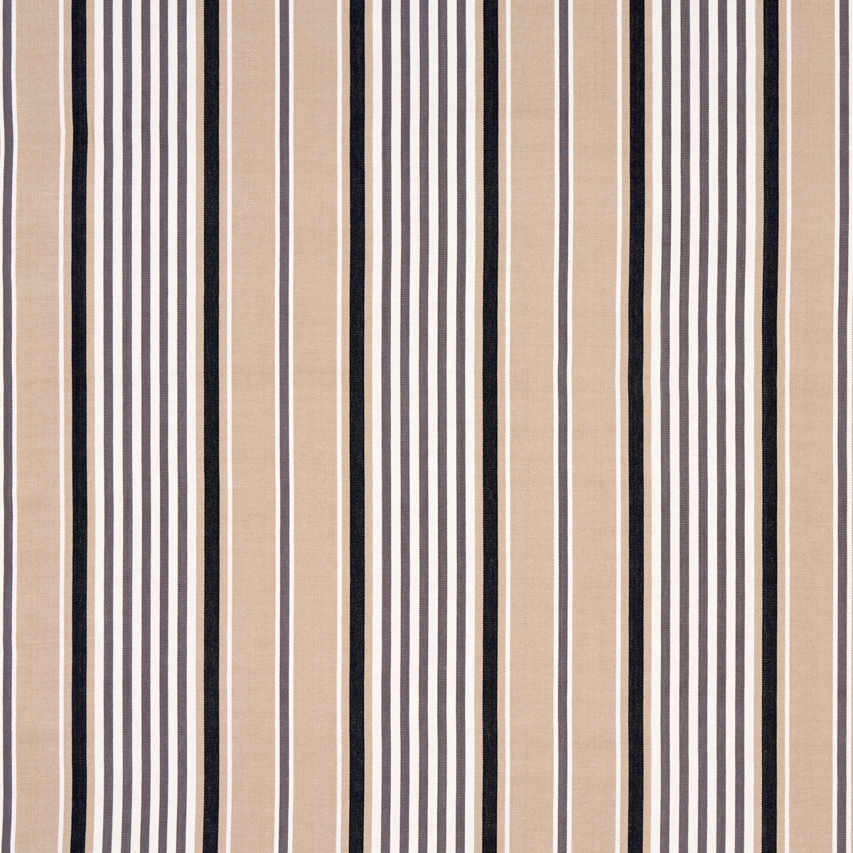 Minzer Cotton Stripe fabric in neutral color - pattern number 66015 - by Schumacher in the Full Bloom collection