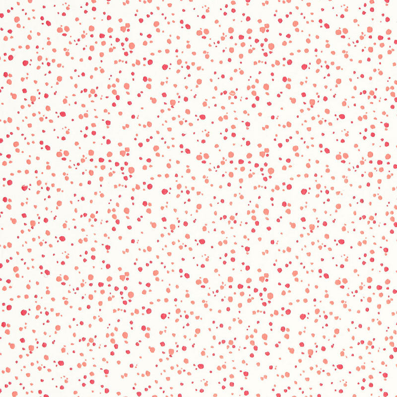 Skittles fabric in punch coral color - pattern number 66230 - by Schumacher in the Flight of Fancy collection