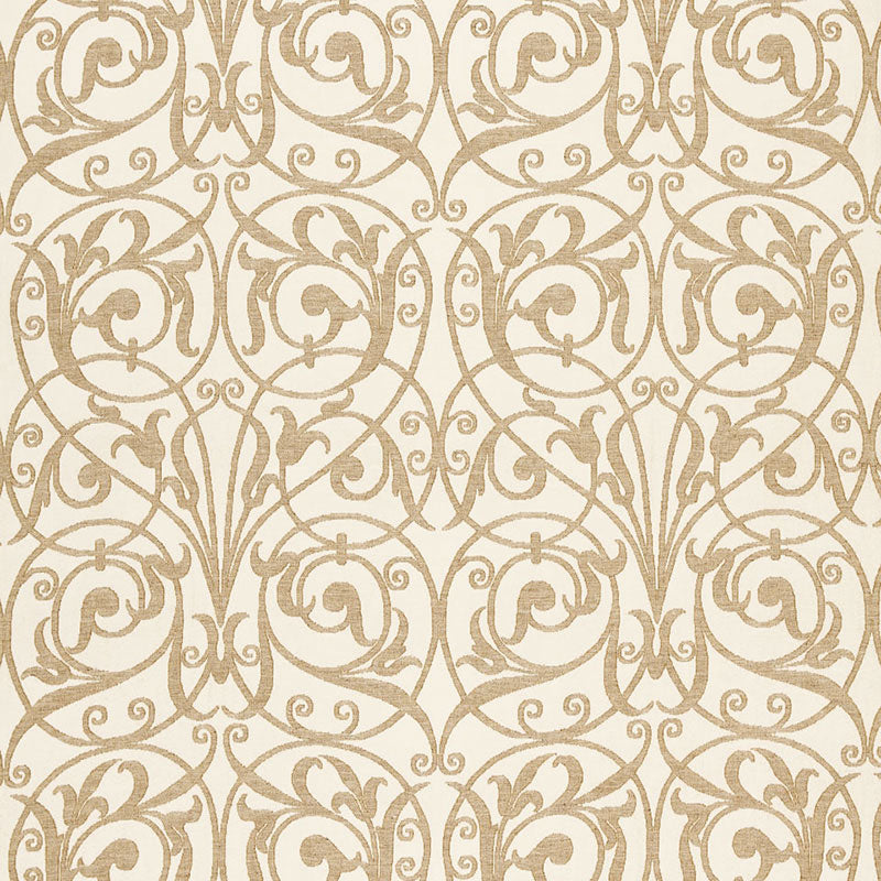Charleston Wool Sheer fabric in taupe color - pattern number 66300 - by Schumacher in the Radiance Sheers & Casements collection