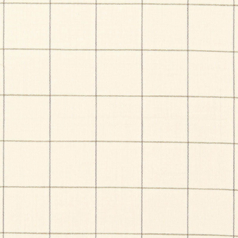Mellier Plaid fabric in ivory color - pattern number 66451 - by Schumacher in the Courtrai collection