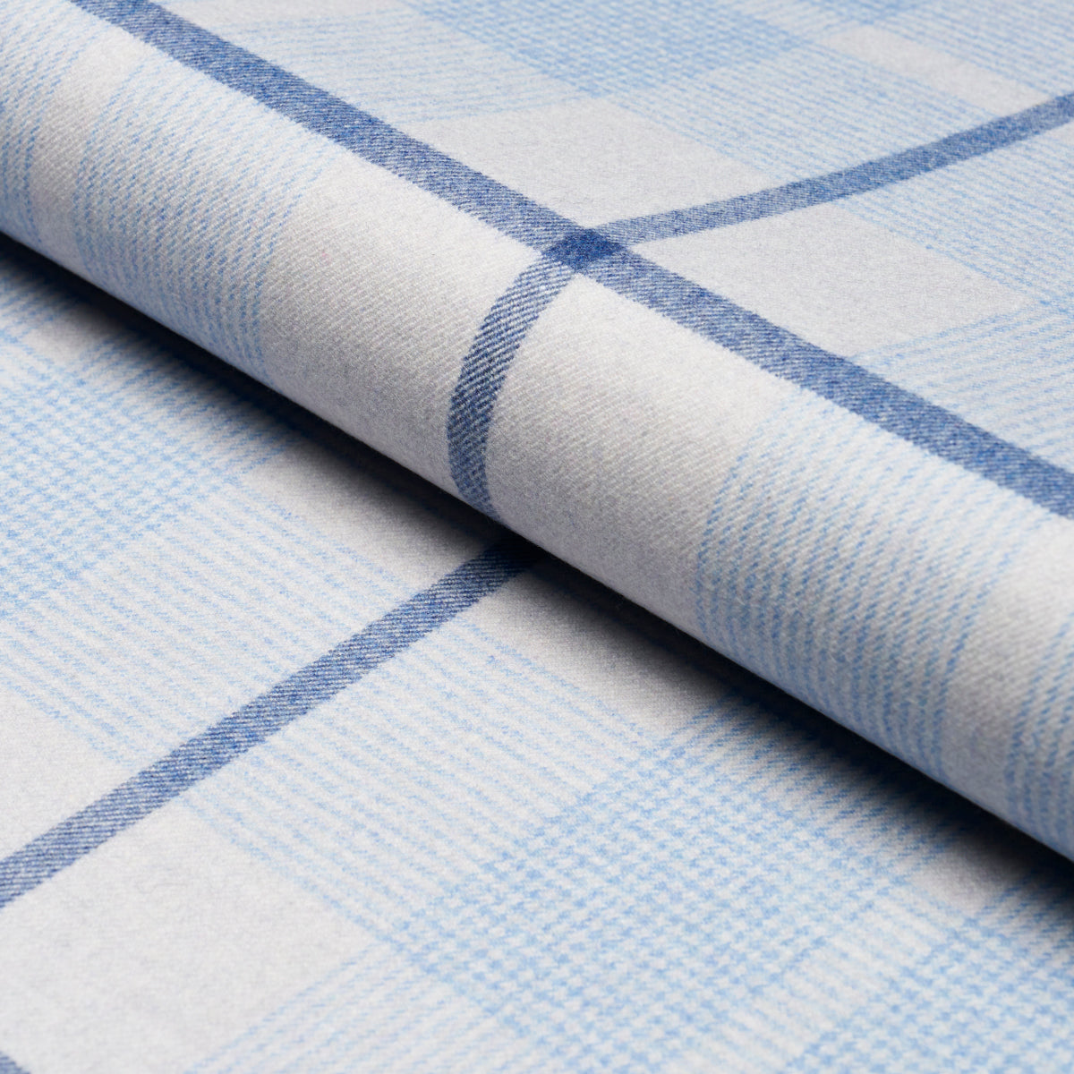Montana Wool Plaid fabric in arctic color - pattern number 66667 - by Schumacher in the A Country Life collection