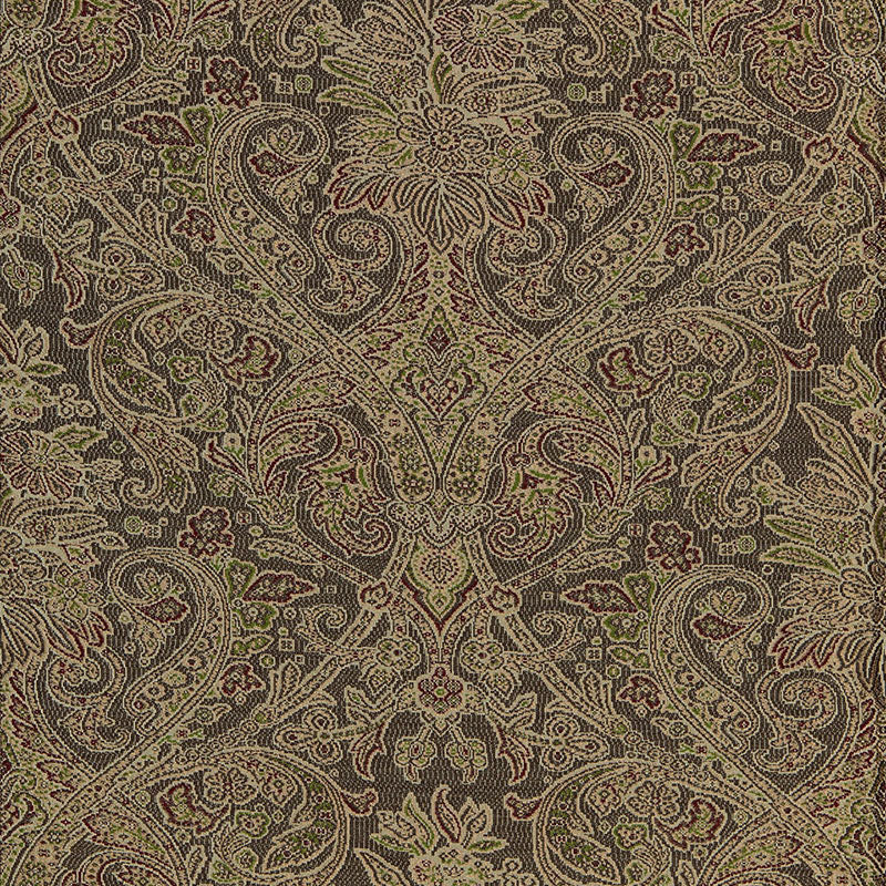 Sinclair Wool Paisley fabric in ash color - pattern number 66712 - by Schumacher in the Luxe Lodge collection