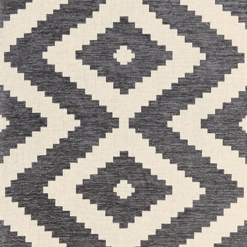Vail Chenille fabric in cinder color - pattern number 66760 - by Schumacher in the Luxe Lodge collection